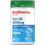Healtheries Fish Oil 1000mg 360 Capsules