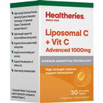 Healtheries Liposomal C + Vit C Advanced 1000mg 30 Tablets