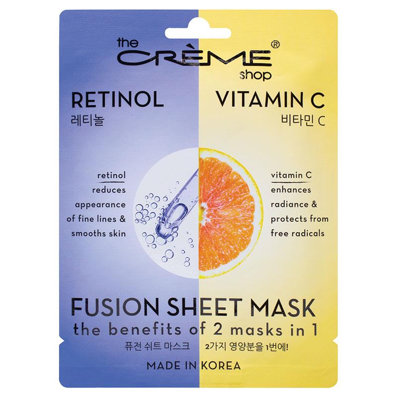 Buy The Crème Shop Fusion Retinol & Vitamin C Sheet Mask Online at