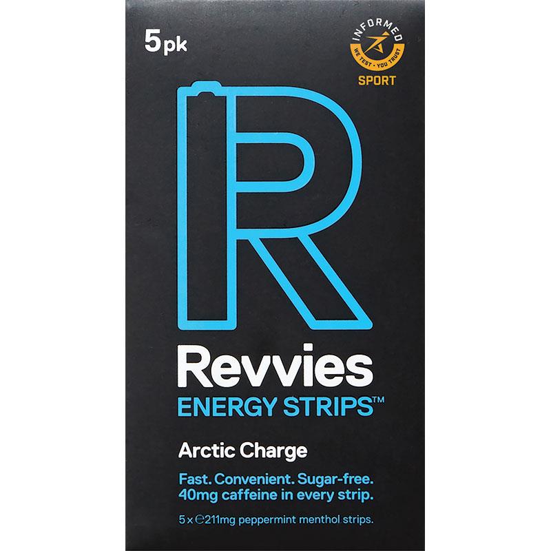 Buy Revvies Energy Strips Extra Strength Arctic Charge 5 Pack Online at