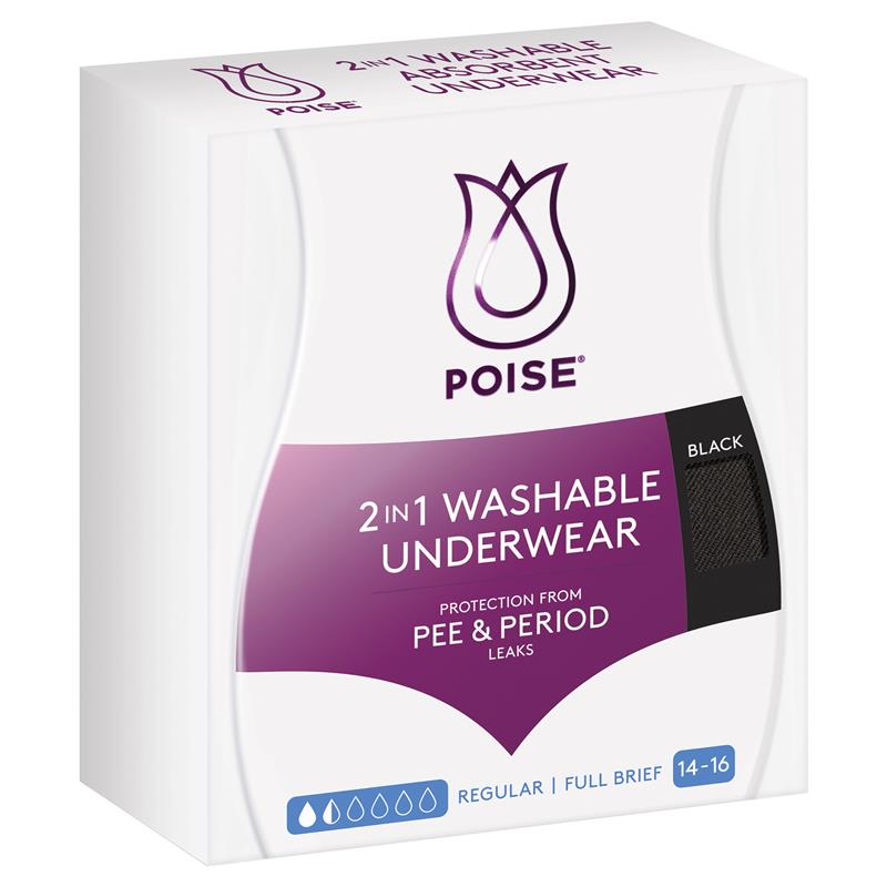 One by Poise Panty Liners (2-in-1 Period & Bladder Leakage Daily Liner),  Long, Extra