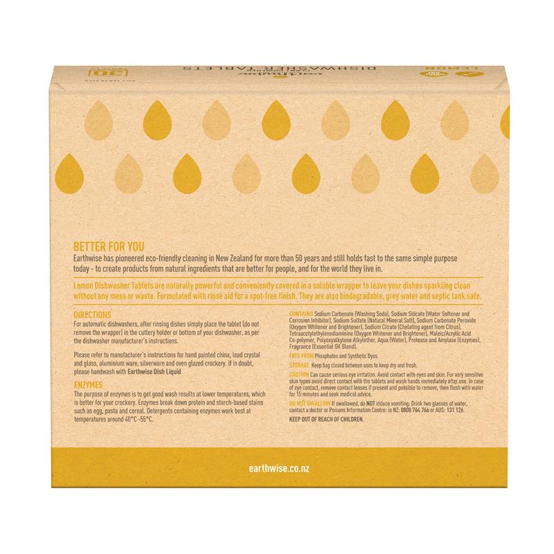 Buy Earthwise Dishwasher Lemon 30 Tablets Online at Chemist Warehouse®