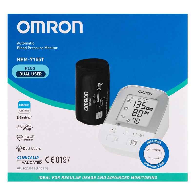 Buy Omron HEM7155T Plus Dual User Blood Pressure Monitor Online at