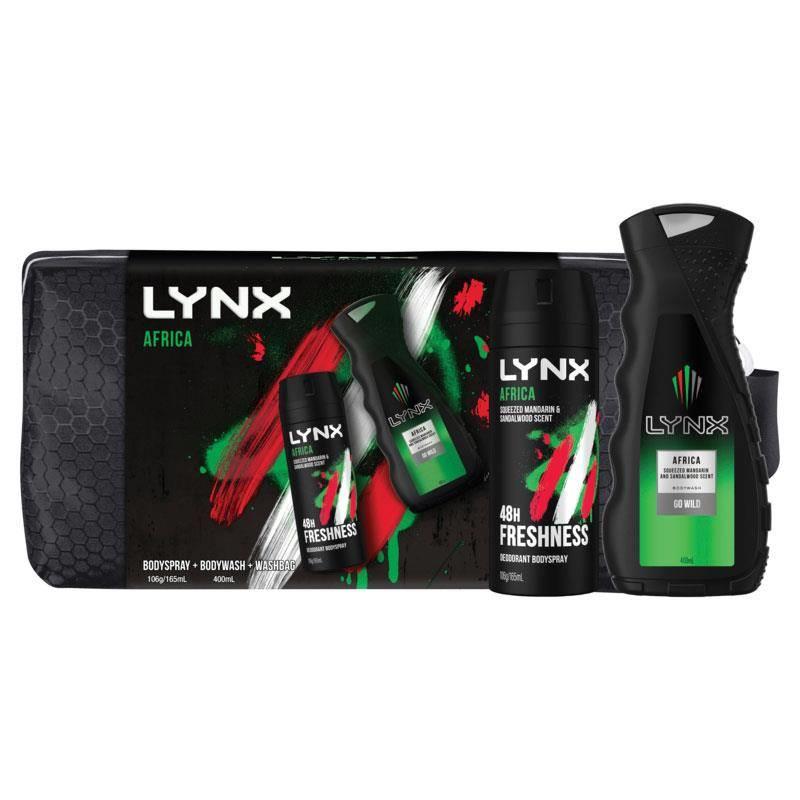 Buy Lynx Wash Bag Africa Duo Gift Set Online at Chemist Warehouse®