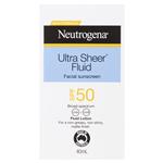 Neutrogena Ultra Sheer Face Fluid Facial Sunscreen SPF 50 40ml