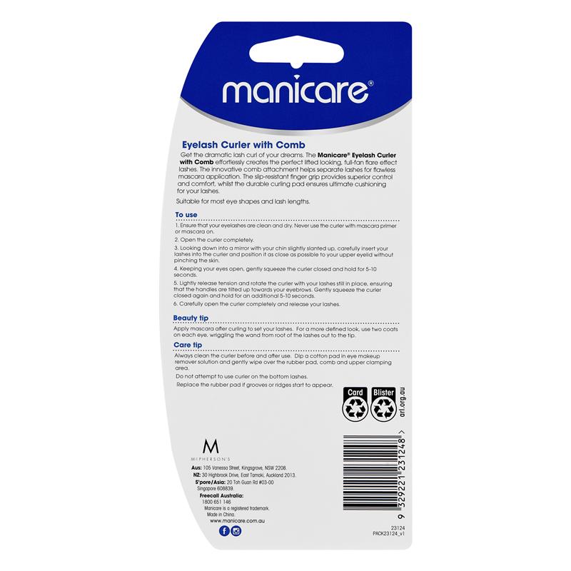 Buy Manicare Tools Eyelash Curler With Comb Online at Chemist Warehouse®