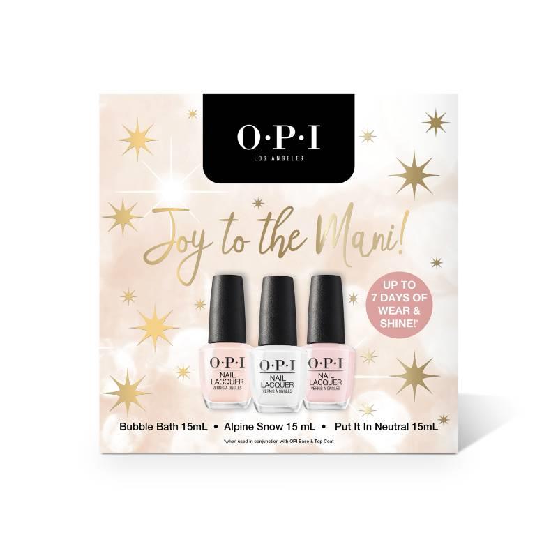 Buy OPI Joy To The Mani Nail Lacquer Trio Giftset Online at Chemist