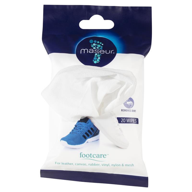 Buy Maseur Footcare Sneaker Wipes 20 Pack Online at Chemist Warehouse