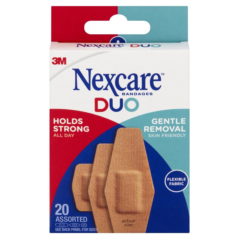 Buy Nexcare Duo Assorted Bandages 20 Pack Online at Chemist Warehouse®