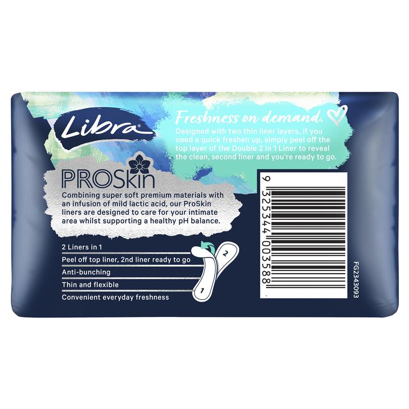 Buy Libra Liners ProSkin 2in1 25 Pack Online at Chemist Warehouse®