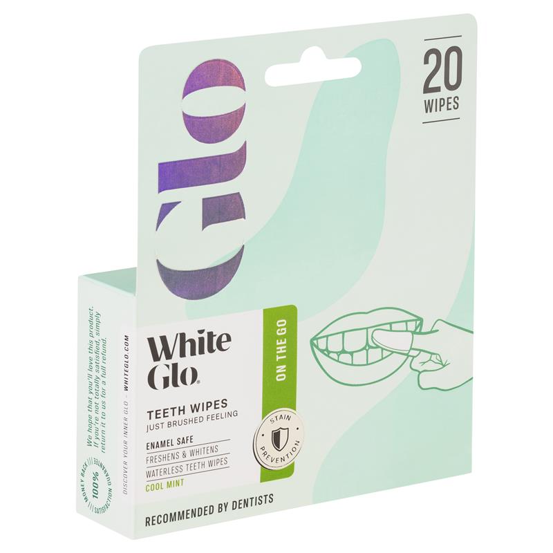 Buy White Glo Waterless Teeth Wipes 20 Pack Online at Chemist Warehouse®