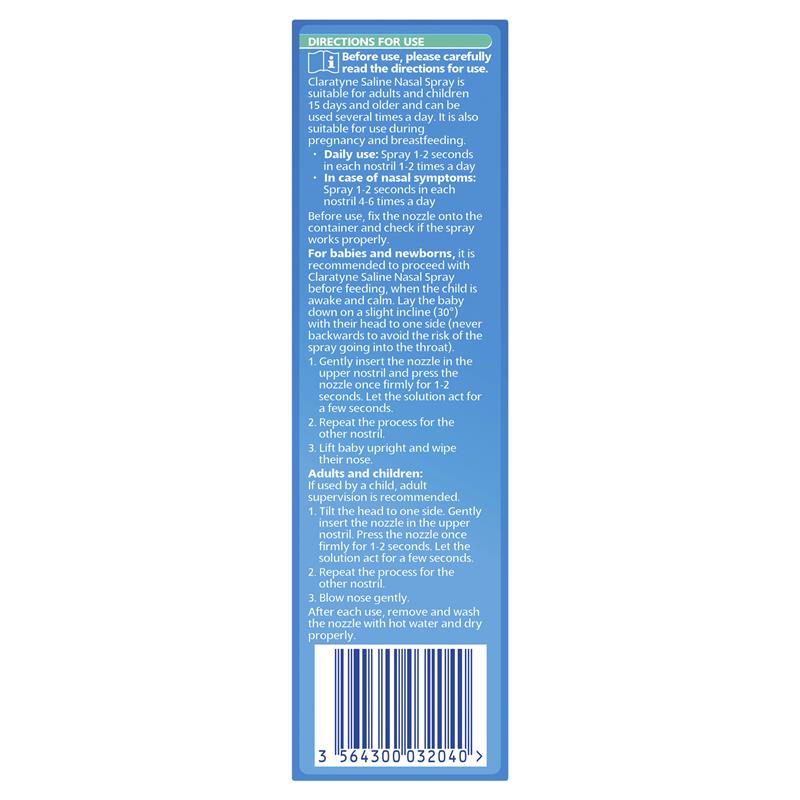 Buy Claratyne Saline Nasal Spray 100ml Online at Chemist Warehouse®