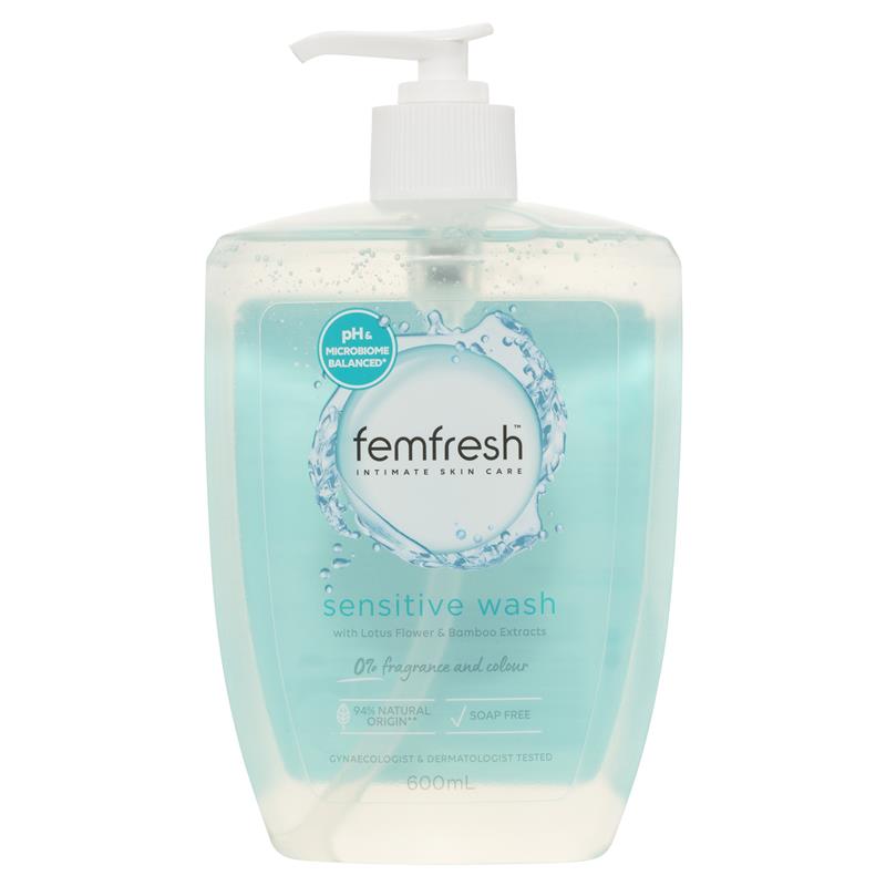 Buy Femfresh Sensitive Wash 600ml Online at Chemist Warehouse®