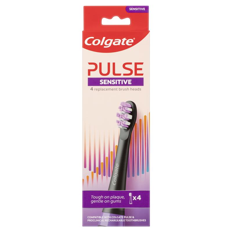 Chemistwarehouse  Colgate Electric Toothbrush Pulse Sensitive Refills 4  Pack - PriceGrabber