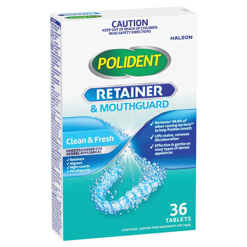 Buy Polident Retainer and Mouthguard Cleanser 36 Tablets Online at