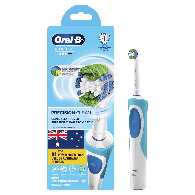 Buy Oral B Vitality Electric Toothbrush Precision Clean Online at ...