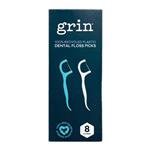 Grin Adults Recycled Dental Floss Picks 8 Pack