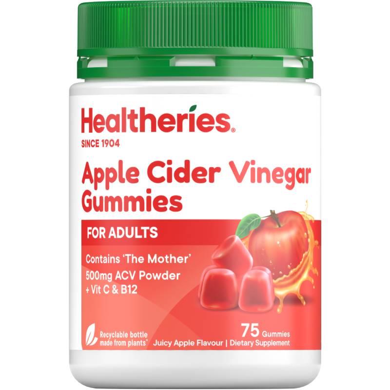 Buy Healtheries Adult Apple Cider Vinegar Gummy 75 Gummies Online at