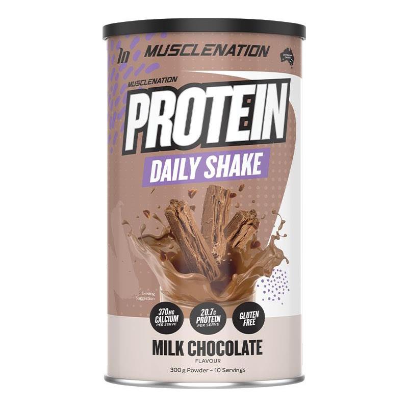 Buy Muscle Nation Daily Shake Milk Choc Flake 300g Online at Chemist