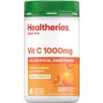 Healtheries Vit C 1000mg 200 Chewable Tablets