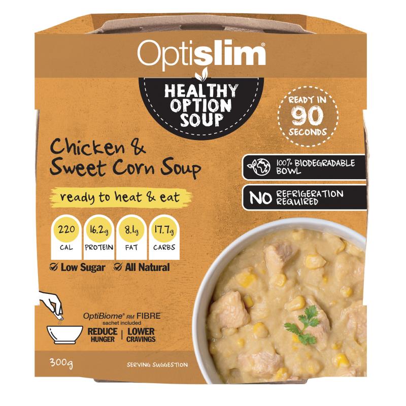 Buy Optislim Healthy Option Meal Chicken & Sweet Corn Soup 300g Online