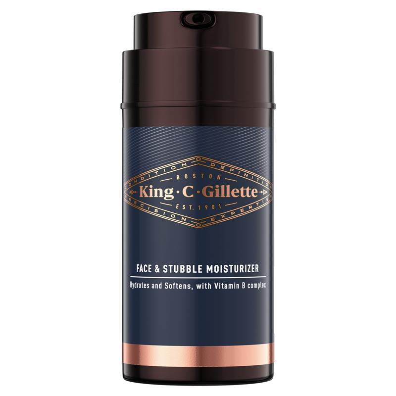 Buy King C. Gillette Face & Stubble Moisturiser 100ml Online at Chemist ...