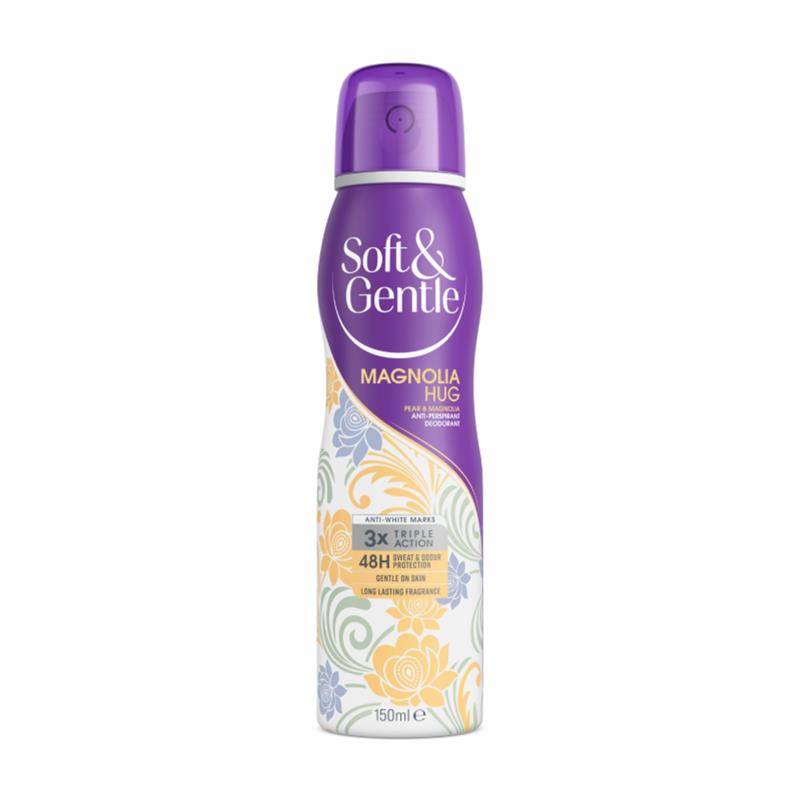 Buy Soft & Gentle Antiperspirant Deodorant Spray Magnolia Hug 150ml