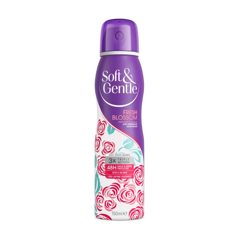 Buy Soft & Gentle Antiperspirant Deodorant Spray Fresh Blossom 150ml