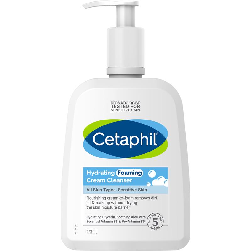 Buy Cetaphil Hydrating Foaming Cream Cleanser 473ml Online at Chemist ...