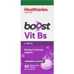 Healtheries Boost Vitamin B Orange Twin Pack 40 Tablets