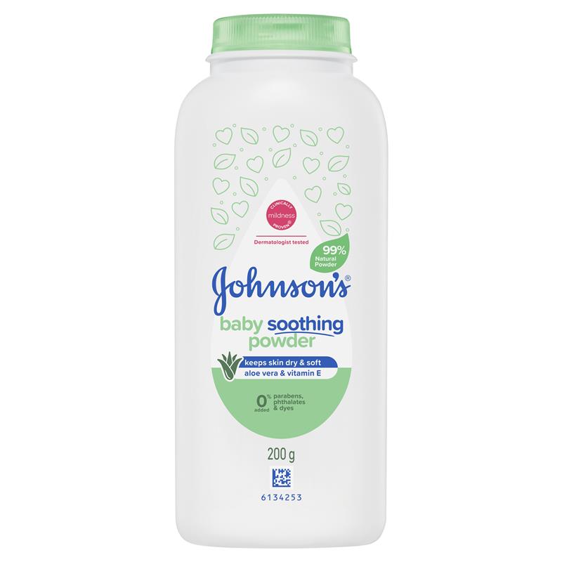 Buy Johnson's Baby Pure Cornstarch Powder Aloe & Vit E 200g Online at