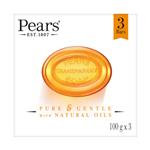 Pears Transparent Soap Pure And Gentle With Natural Oils 3 x 100g