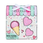 Bubble T Cartoon Bath Fizzer Set Ice Cream & Heart