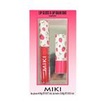 Miki Lip Gloss & Lip Balm Duo Raspberry Delight Set