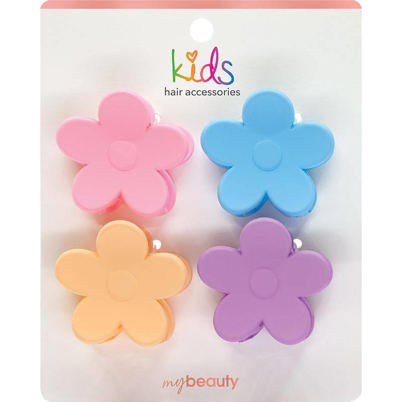 Buy My Beauty Kids Hair Accessories Flower Claw Clips 4 Pack Online at