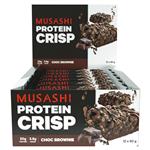 Musashi Protein Crisp Bar Choc Brownie 60g x 12 Online Only