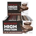 Musashi High Protein Bar Chocolate Brownie 90g x 12 Online Only