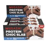 Musashi Protein Choc Slab Milk Choc 58g x 12 Online Only