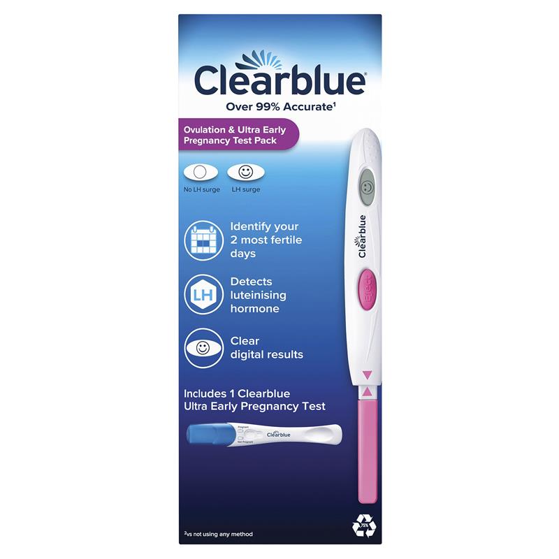 Buy Clearblue Trying For A Baby Kit (Digital Ovulation Test 10 Pack + 1 ...