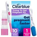 Clearblue Trying For A Baby Kit (Digital Ovulation Test 10 Pack + 1 Visual Early Pregnancy Test)