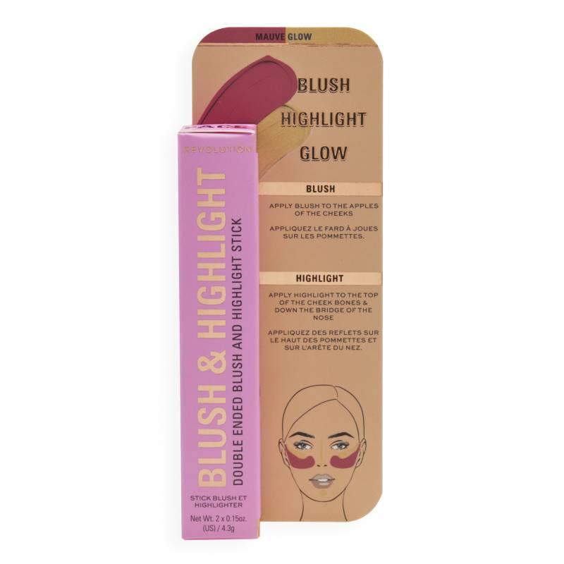 Buy Revolution Blush & Highlight Stick Mauve Glow Online at Chemist Warehouse®