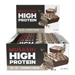 Musashi High Protein Bar Cookies And Cream 90g x 12 Online Only