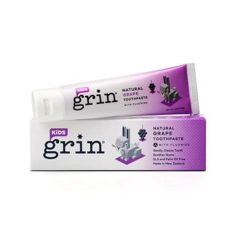 Buy Grin Toothpaste Kids Natural Grape With Fluoride 70g Online at