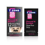 T-Zone Charcoal & Bamboo Nose Pore Strips 12 Pack