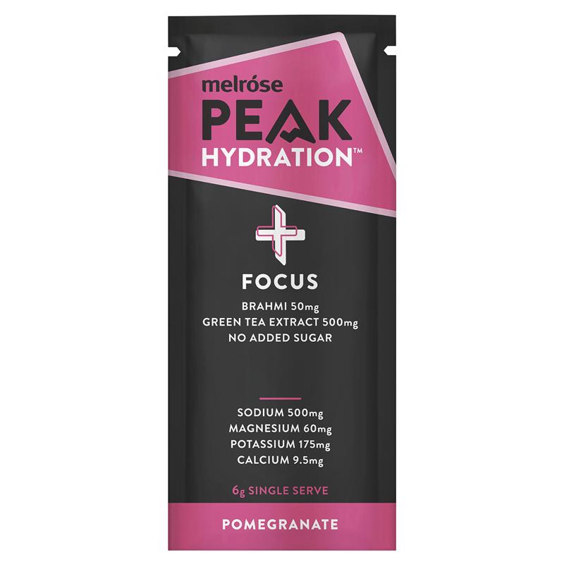 Buy Melrose Peak Hydra+ Focus Pomegranate 6g Online Only Online at ...