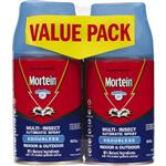 Mortein Multi-Insect Automatic Spray Refill Twin Pack Odourless