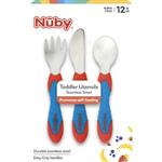 Nuby 3 Piece Stainless Steel Cutlery Set Exclusive
