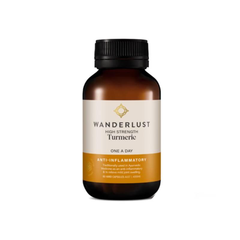 Buy Wanderlust High Strength Turmeric 60 Capsules Online at Chemist