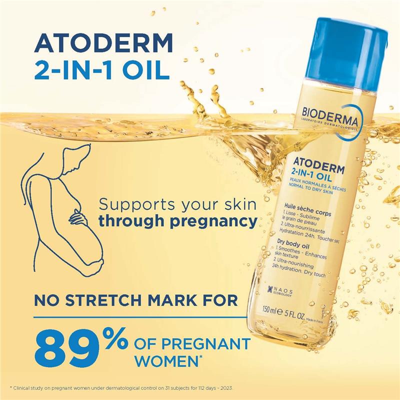 Buy Bioderma Atoderm 2 In 1 Dry Body Oil 150ml Online at Chemist Warehouse®