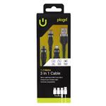 Plugd 3 In 1 Cable 1.2 Metre